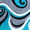 Flash Furniture Turquoise 2' x 3' Modern Plush Abstract Area Rug KP-RG952-23-TQ-GG - alternate 2